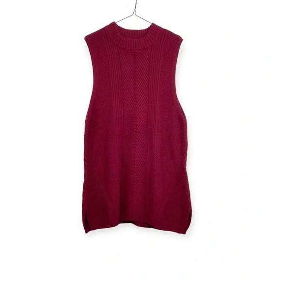 Talbots Red Sleeveless Sweater XL Pullover Shell - Picture 1 of 5